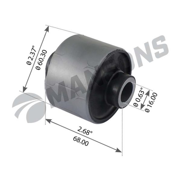 بوش پایه اتاق - METAL RUBBER - مقاوم در برابر ضربات و شوک های سنگین - لاستیک پلی اورتان
