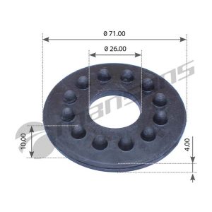 لاستیک ضربه گیر پایه اتاق - METAL RUBBER - مقاوم در برابر ضربات و شوک های سنگین - لاستیک پلی اورتان