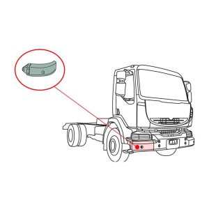 گوشه سپر فلزی - جنس رنگ درجه یک - فلز با قطر مناسب