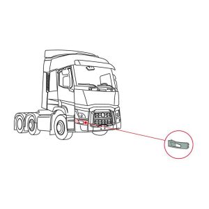 قاب دور مه شکن راست - پلاستیک PP - منعطف - مقاوم