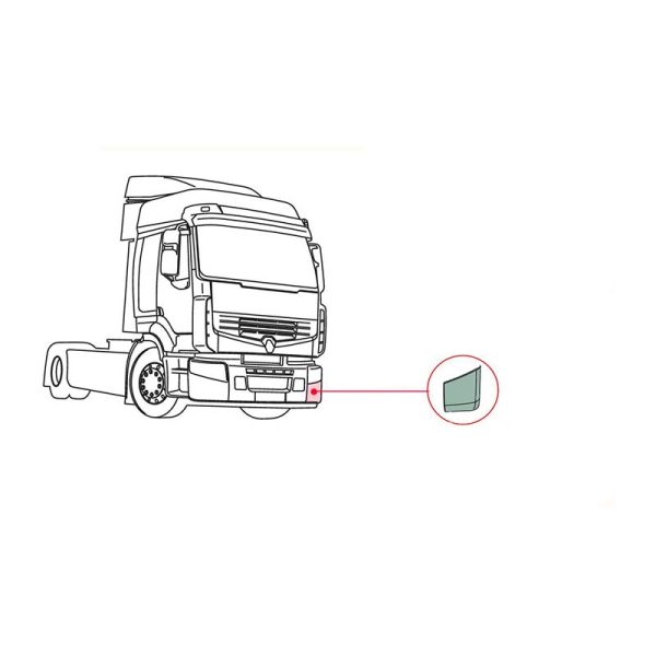 گوشه سپر چپ - فایبر گلاس - درجه یک - انعطاف بالا - مقاوم
